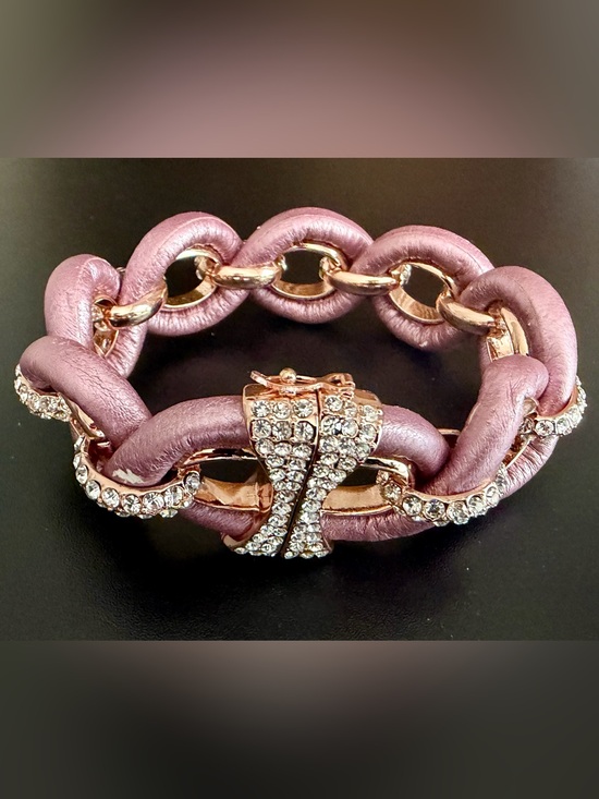 Joan Boyce Jewelry - JOAN BOYCE “EDGY CHIC” CORD LINK PAVE BRACELET